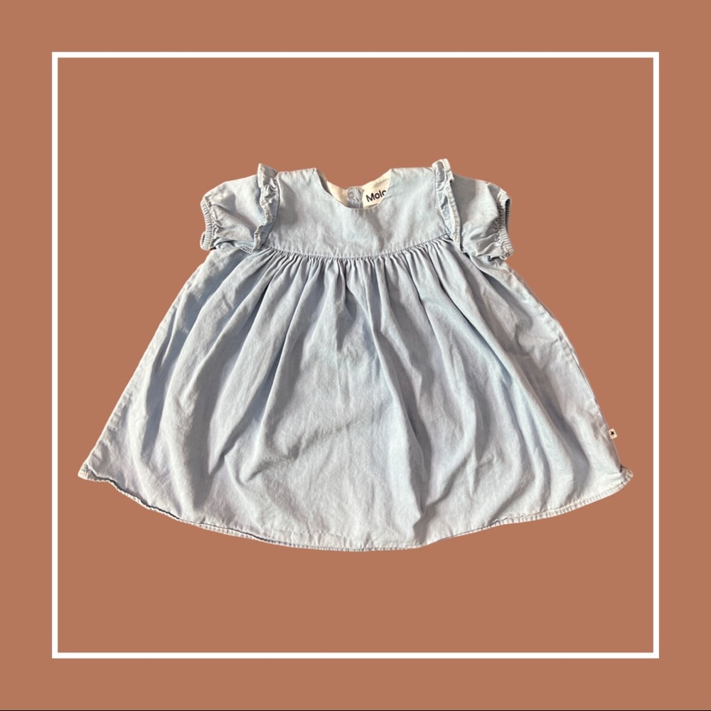 Adorable Denim Babydoll Tent Dress—2T